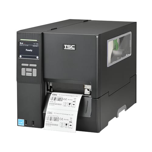 TSC MH241 Series 4-inch industrial barcode label printer with metal cover