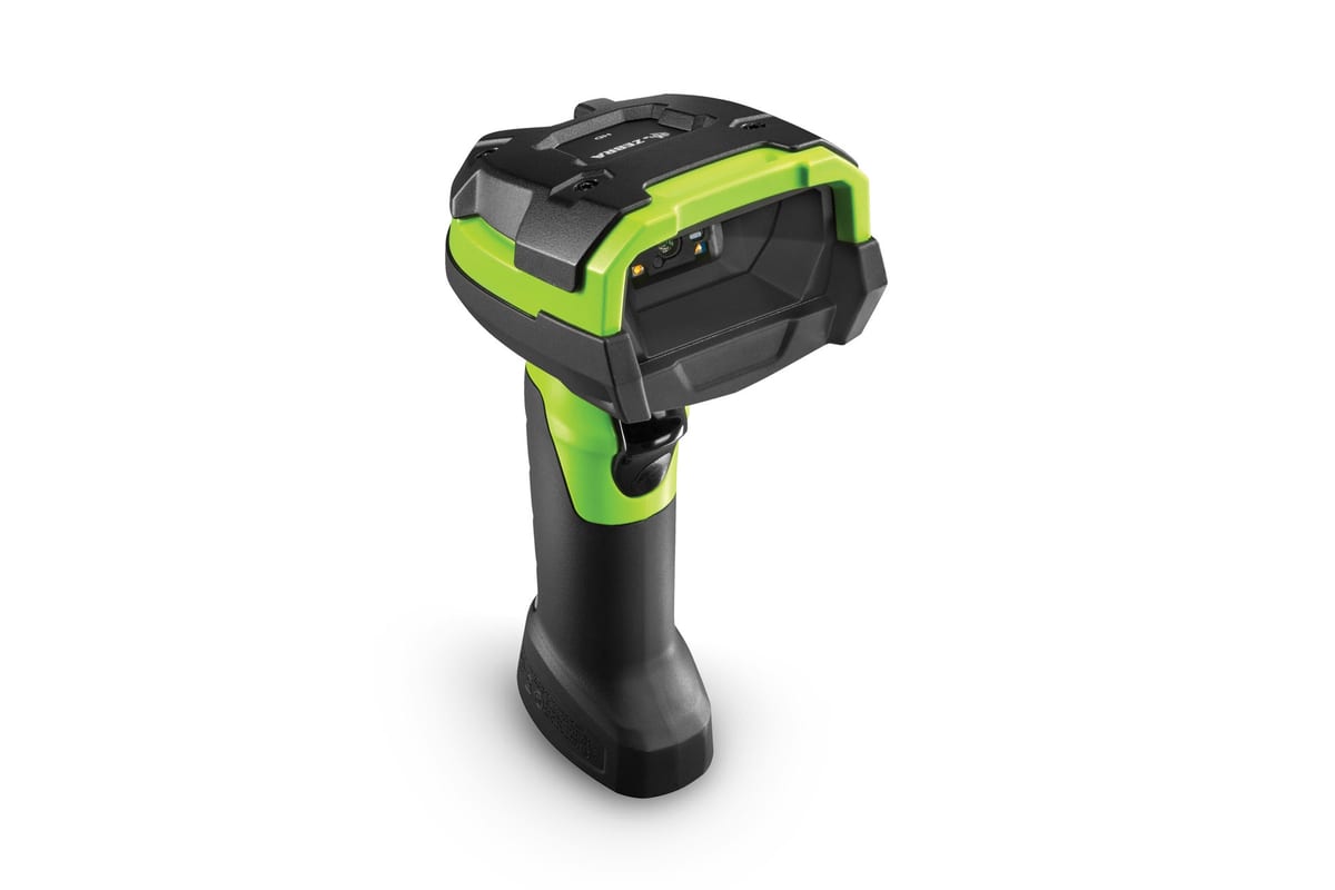 Zebra DS3600 Series ultra-rugged handheld scanner (the photo Zebra shows for the DS3600-HP)