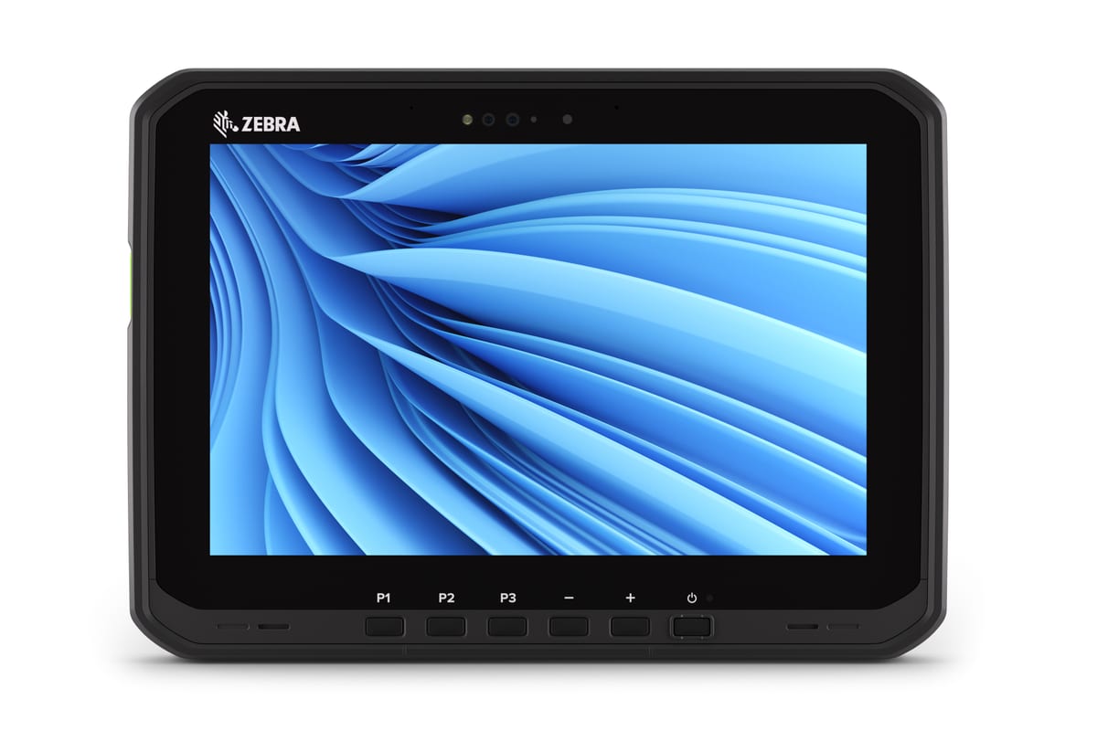 Zebra ET60W / ET65W rugged Windows tablet, front view